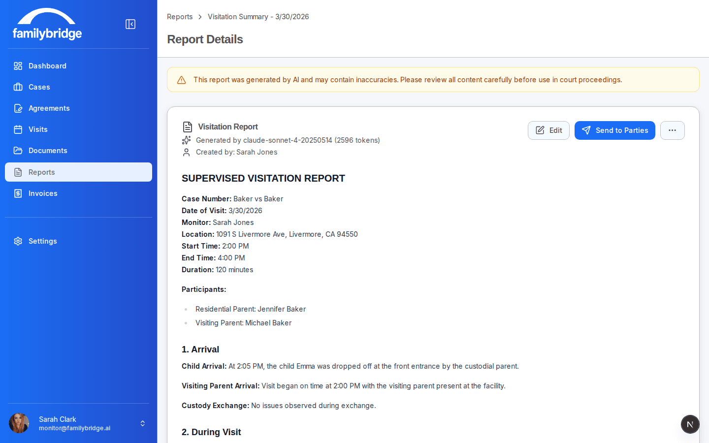 AI-Powered Reports screenshot